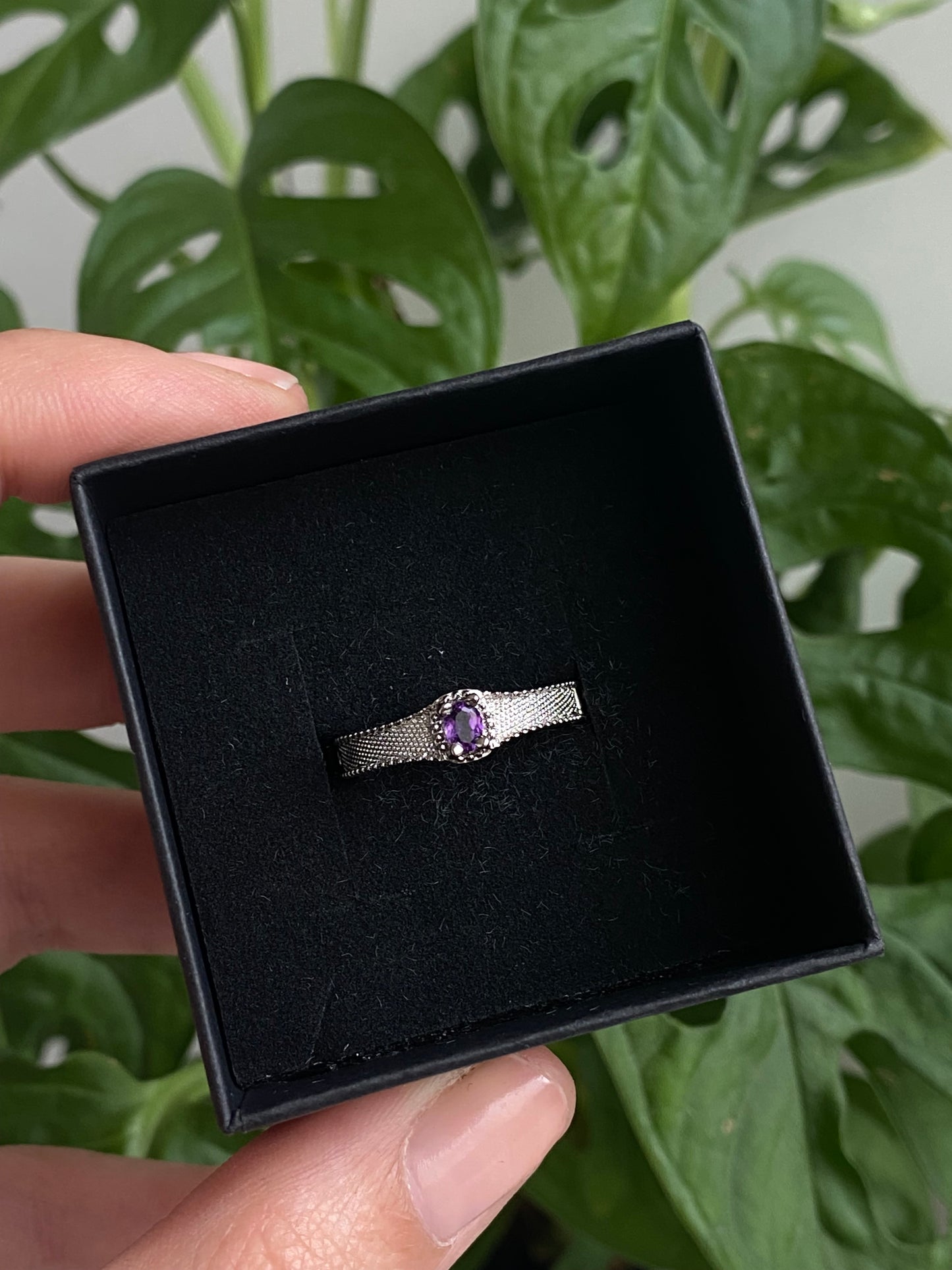 Anello AMETISTA scura