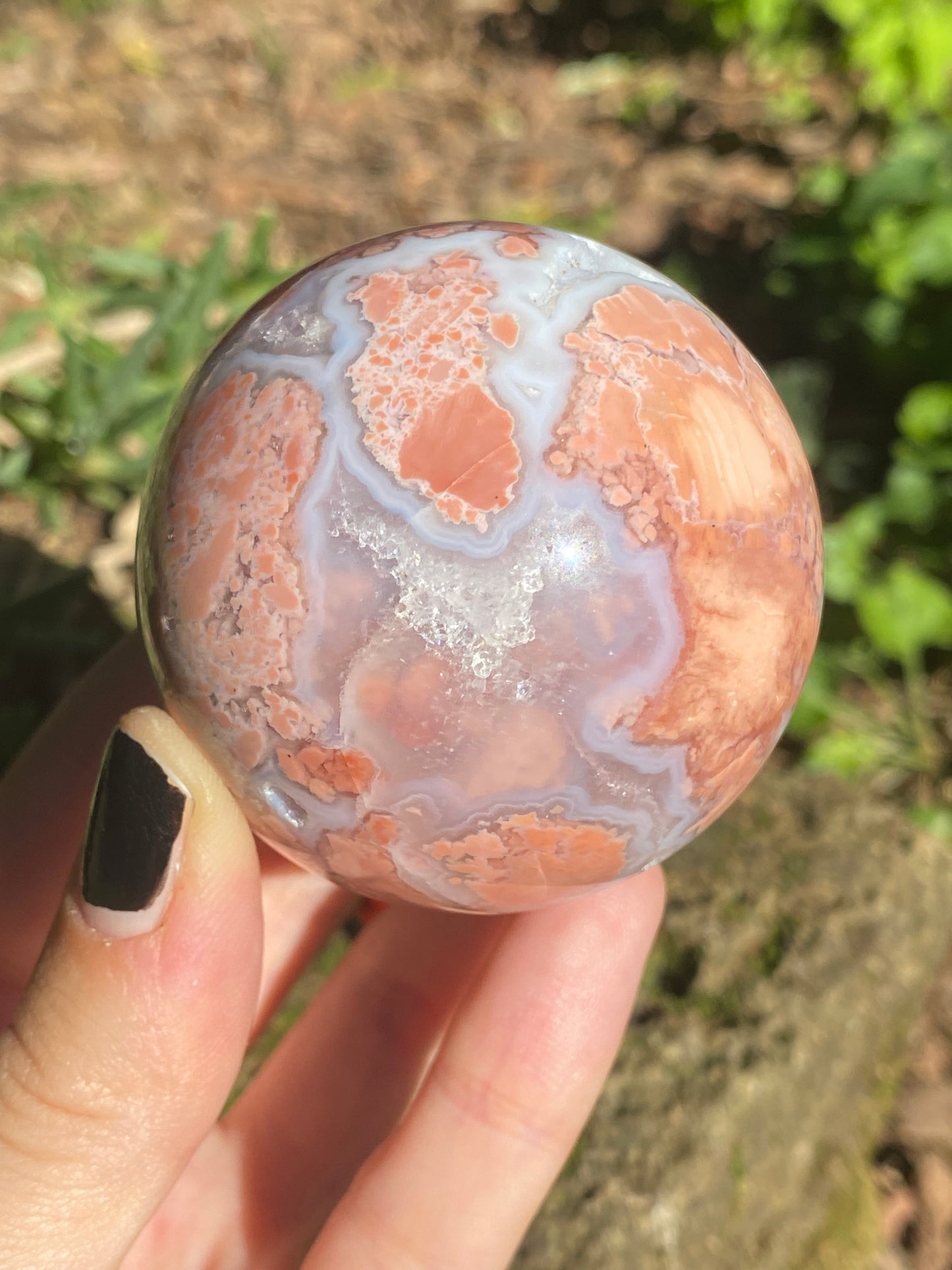 Sfera in Agata rosa C
