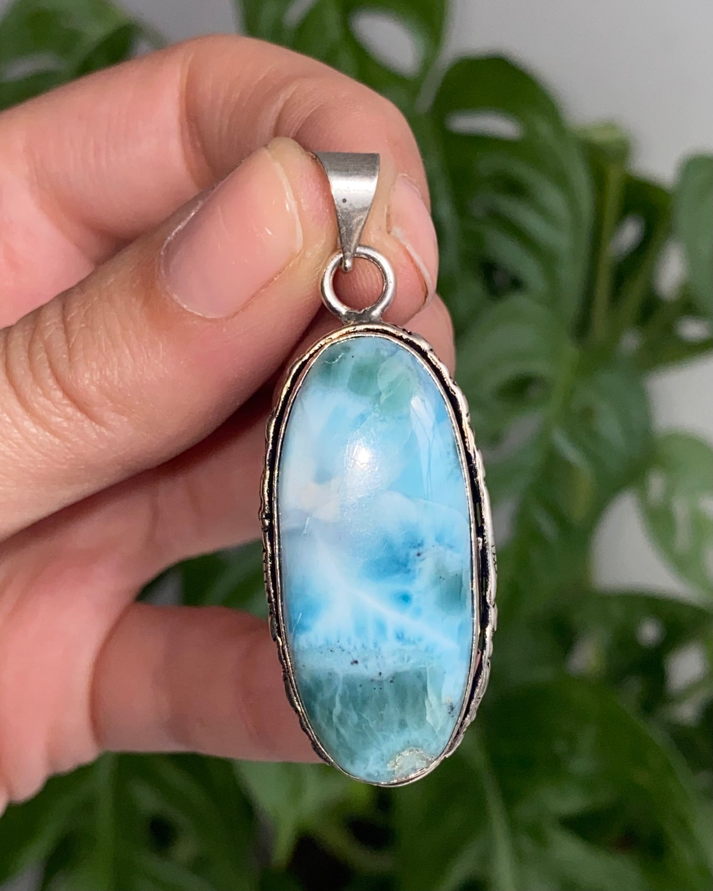 Ciondolo LARIMAR argento 925