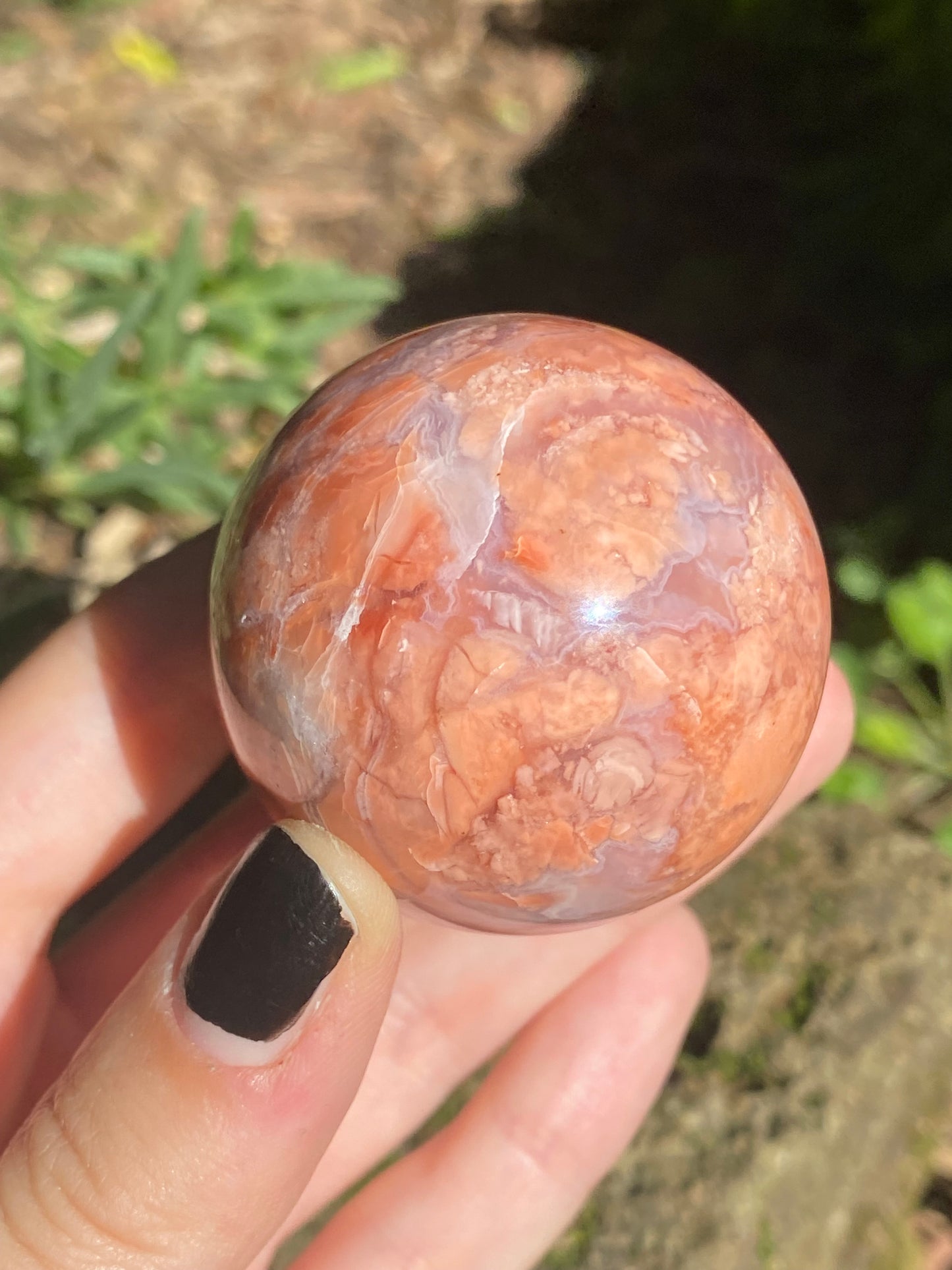 Sfera Agata rosa A