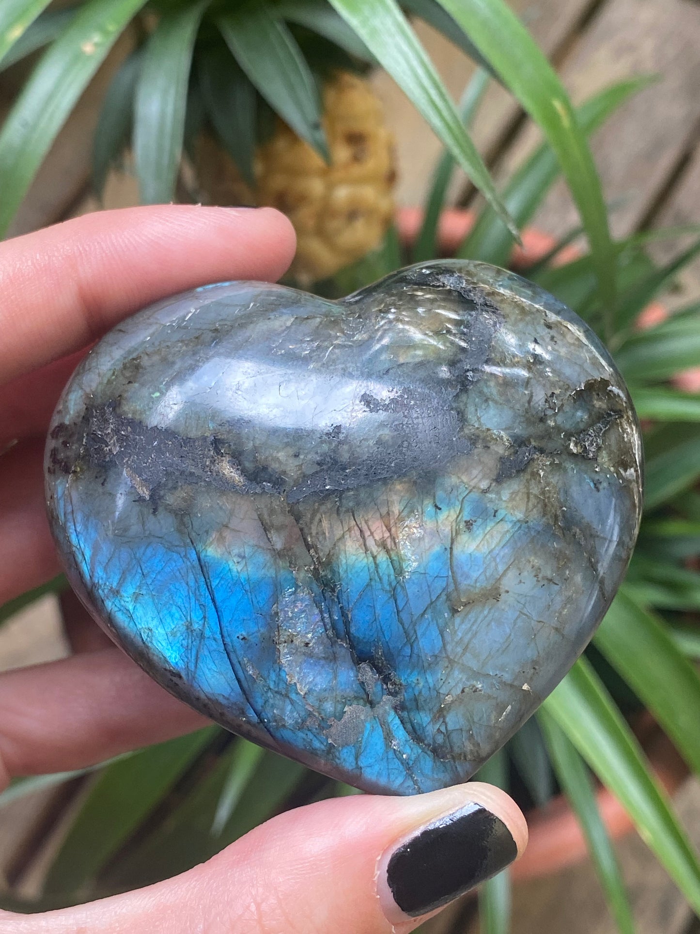 Cuore in labradorite