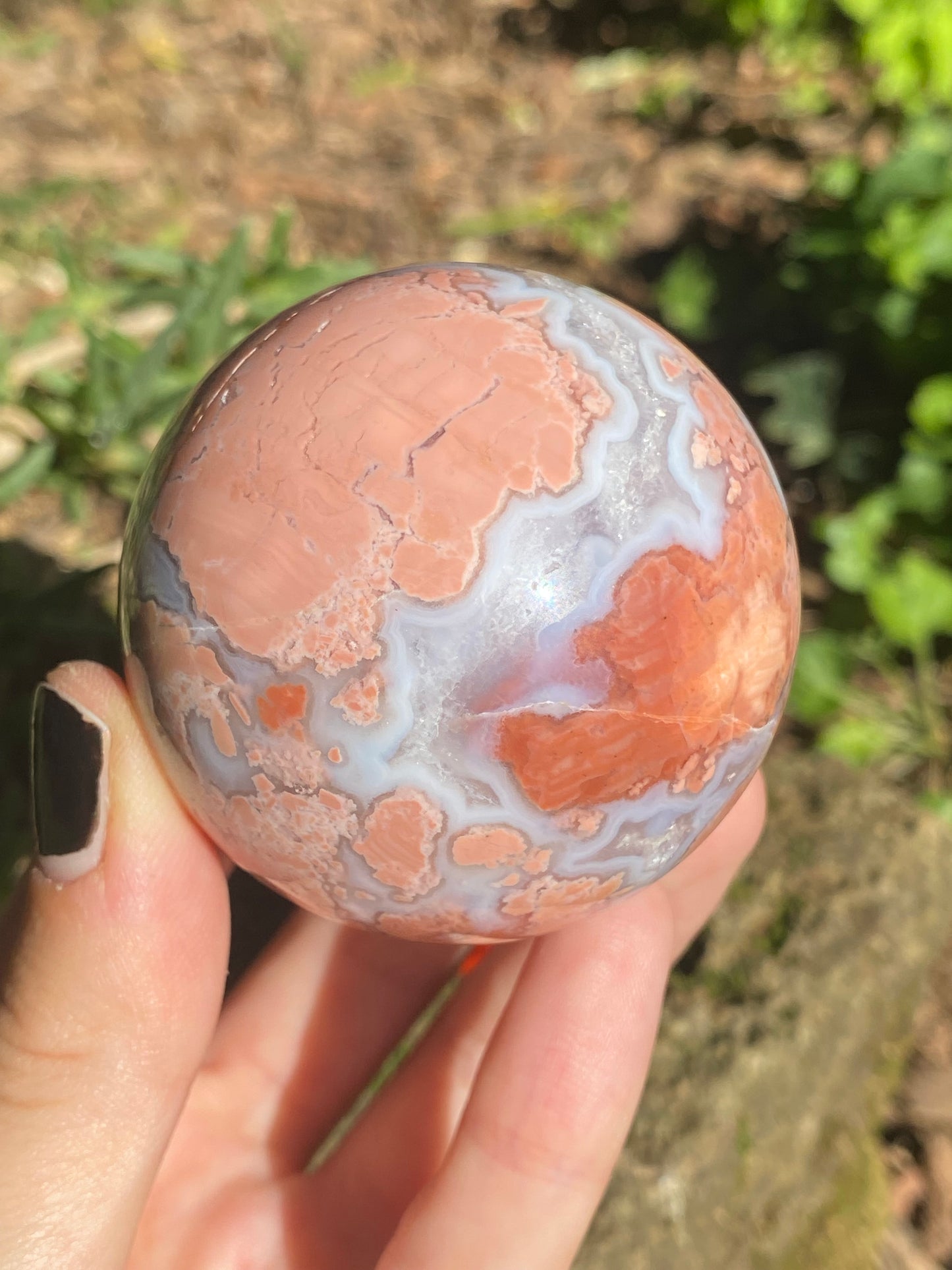 Sfera in Agata rosa C