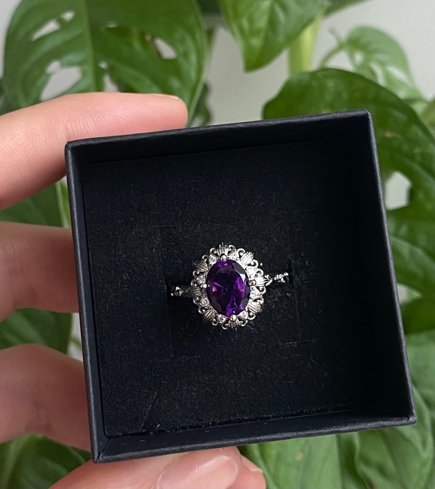 Anello AMETISTA ovale