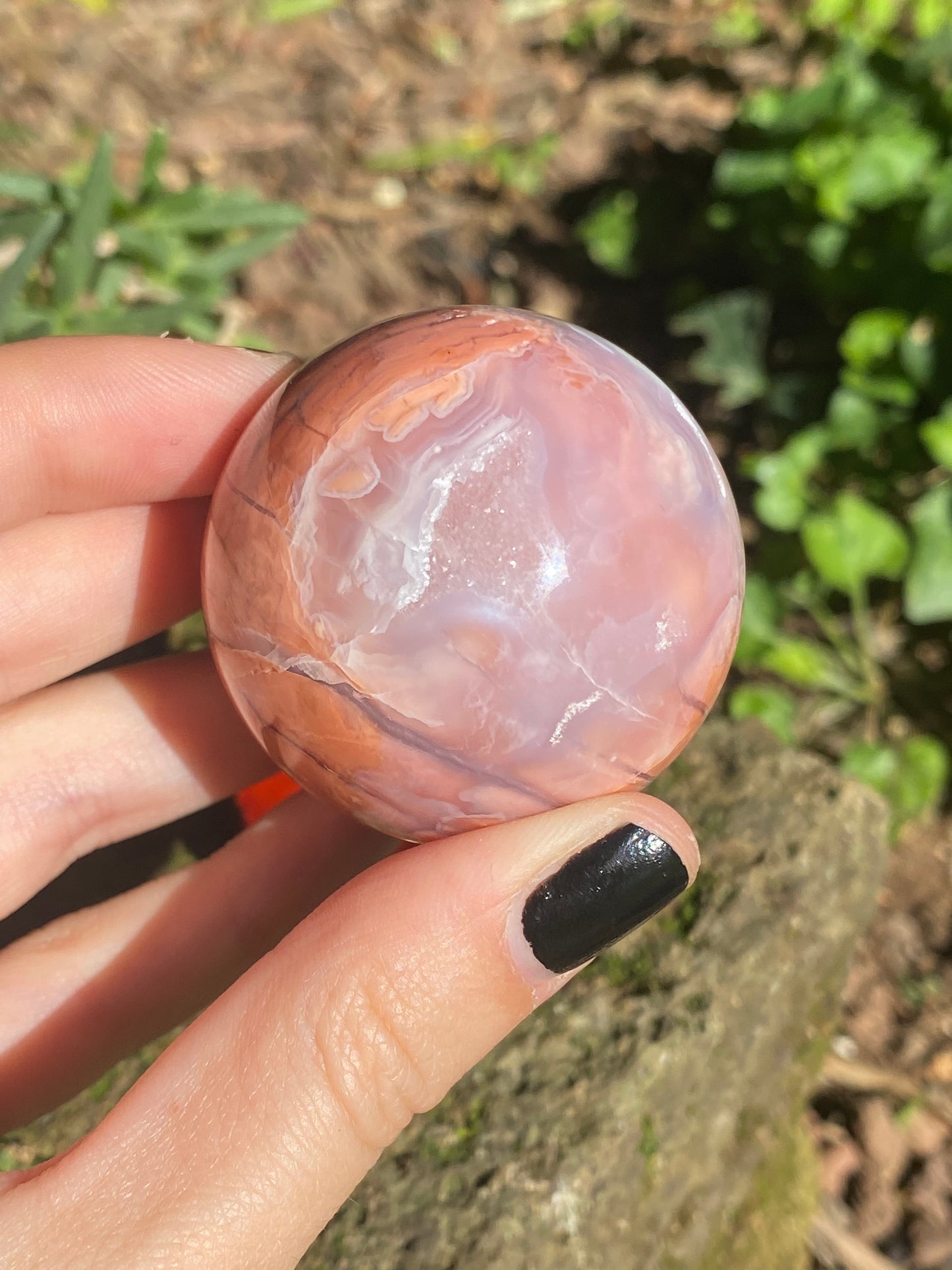 Sfera Agata rosa A