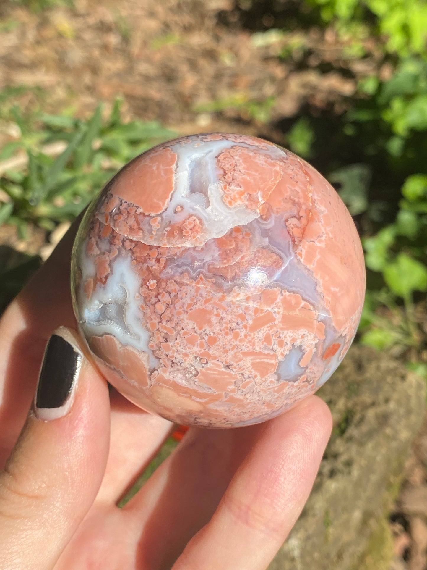 Sfera in Agata rosa C