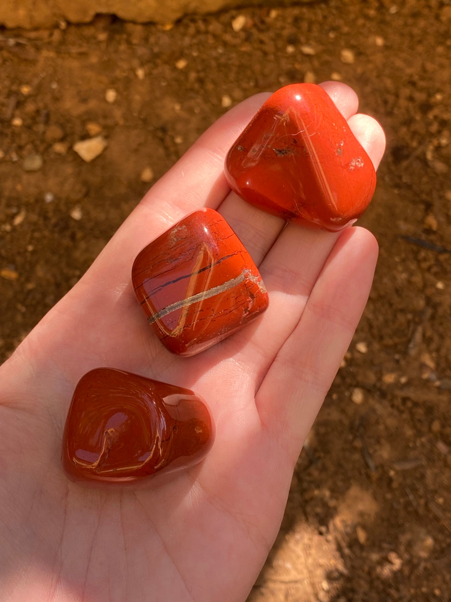 Diaspro rosso burattato