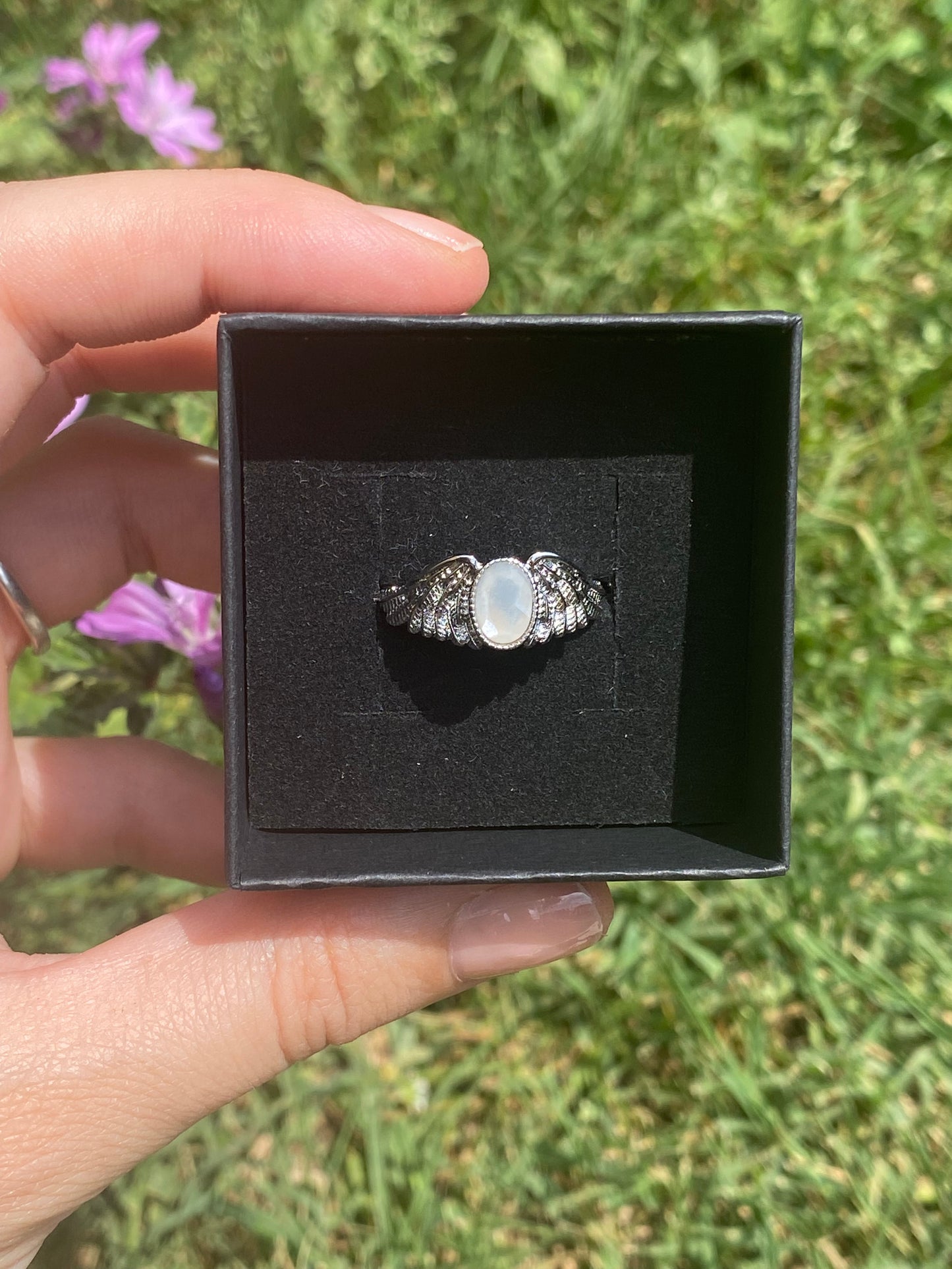 Anello PIETRA DI LUNA ali
