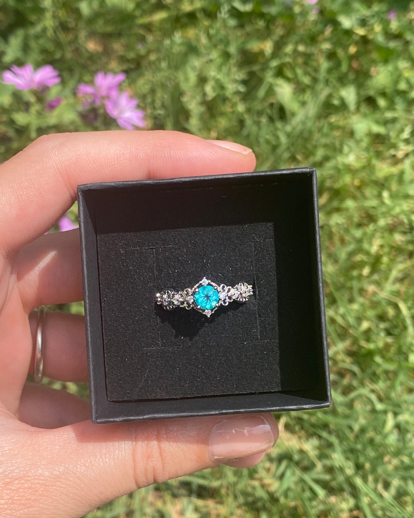 Anello TOPAZIO SKY BLUE