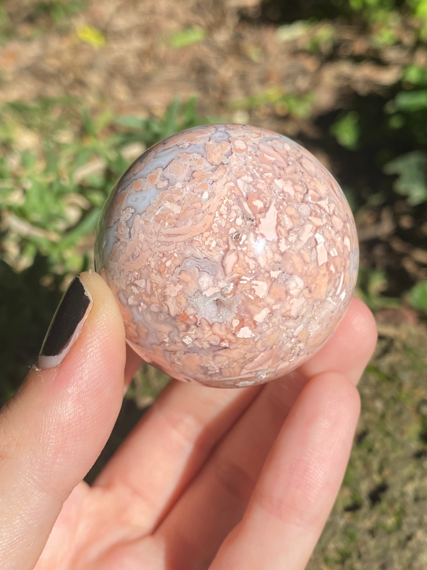 Sfera Agata rosa B