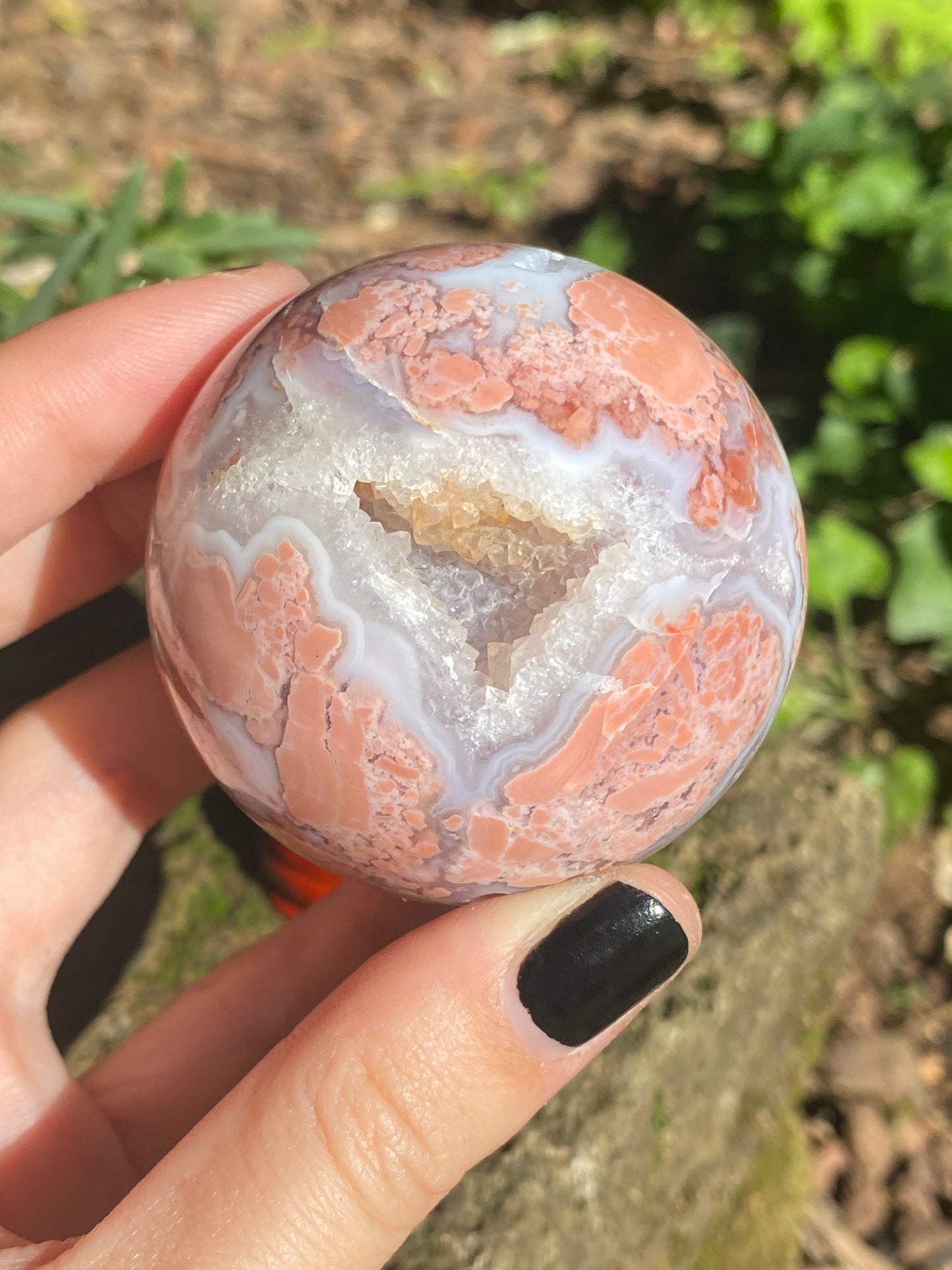 Sfera in Agata rosa C