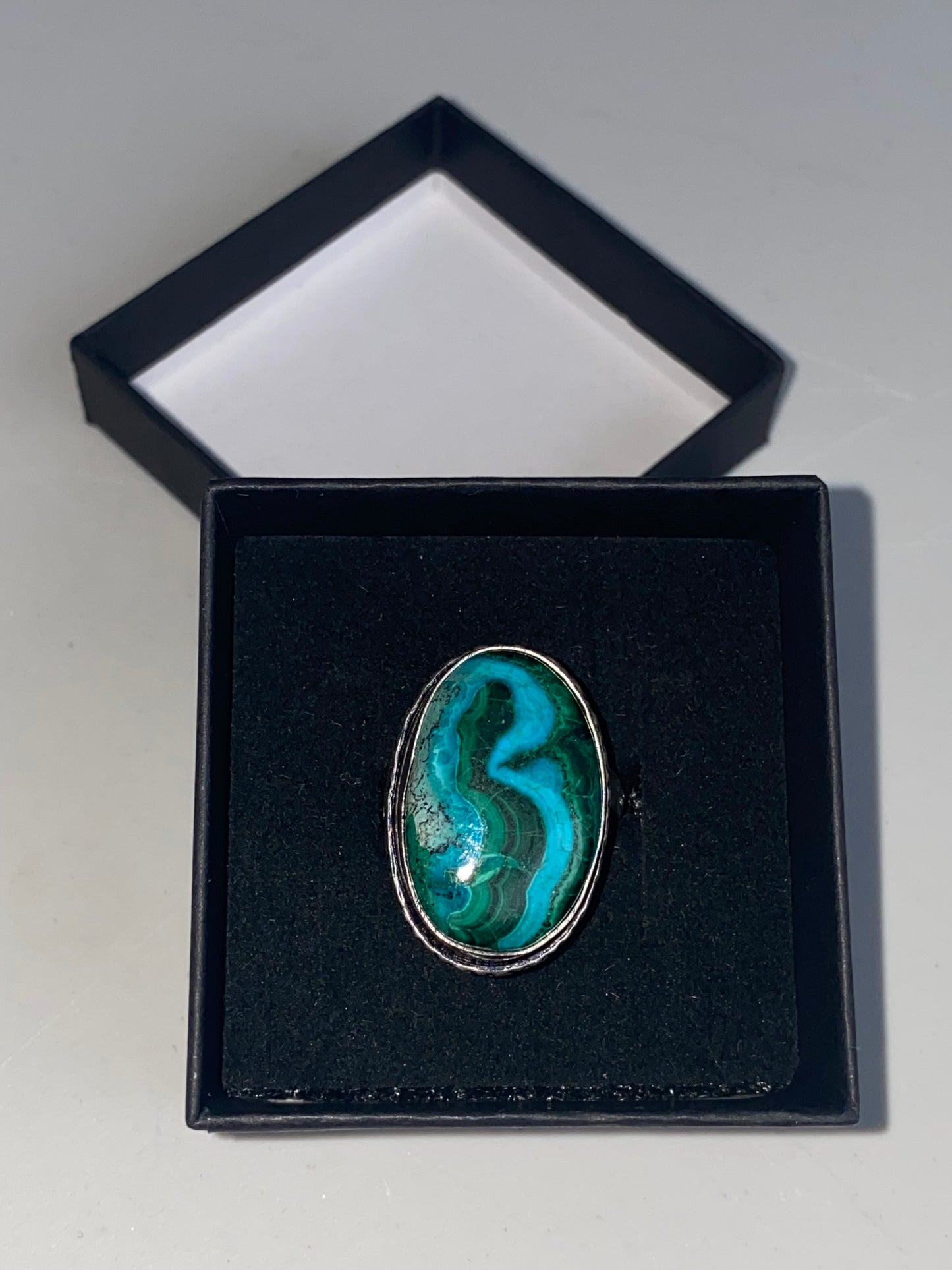Anello CRISOCOLLA argento 925