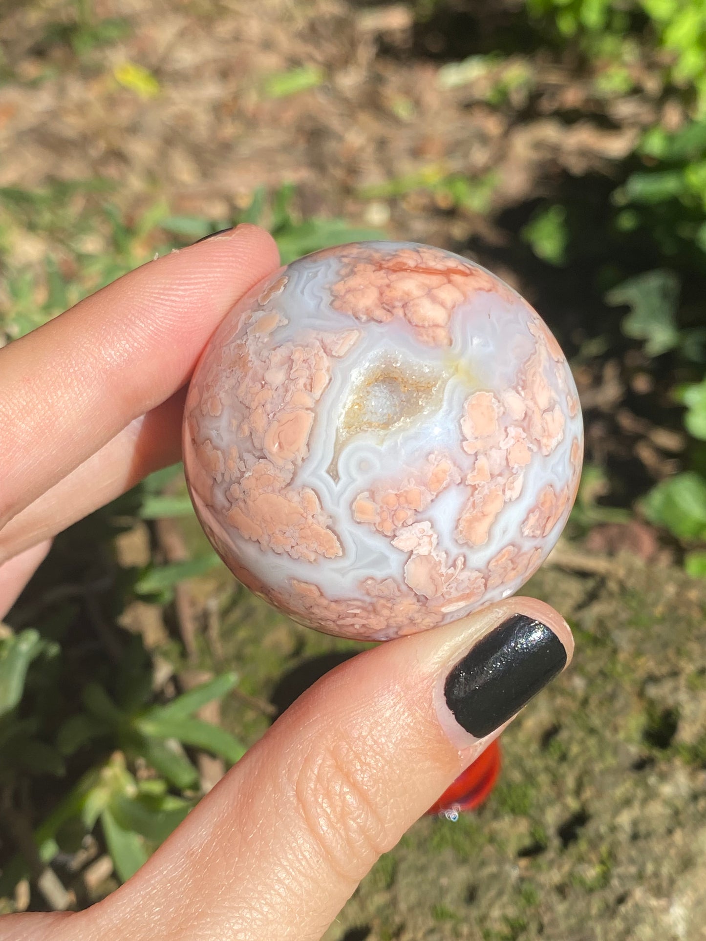Sfera Agata rosa B