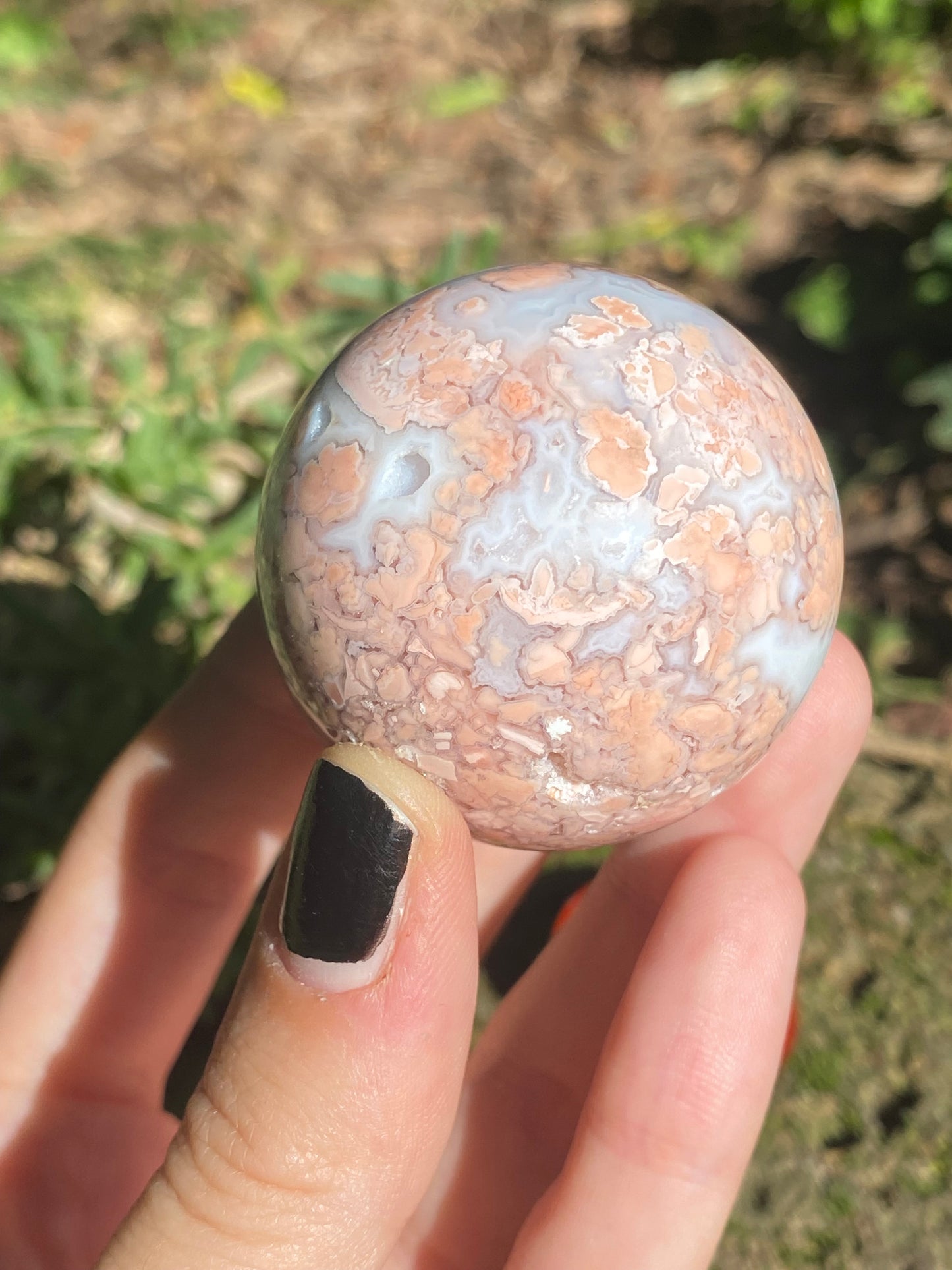 Sfera Agata rosa B