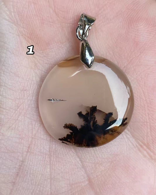 Ciondolo in agata dendritica