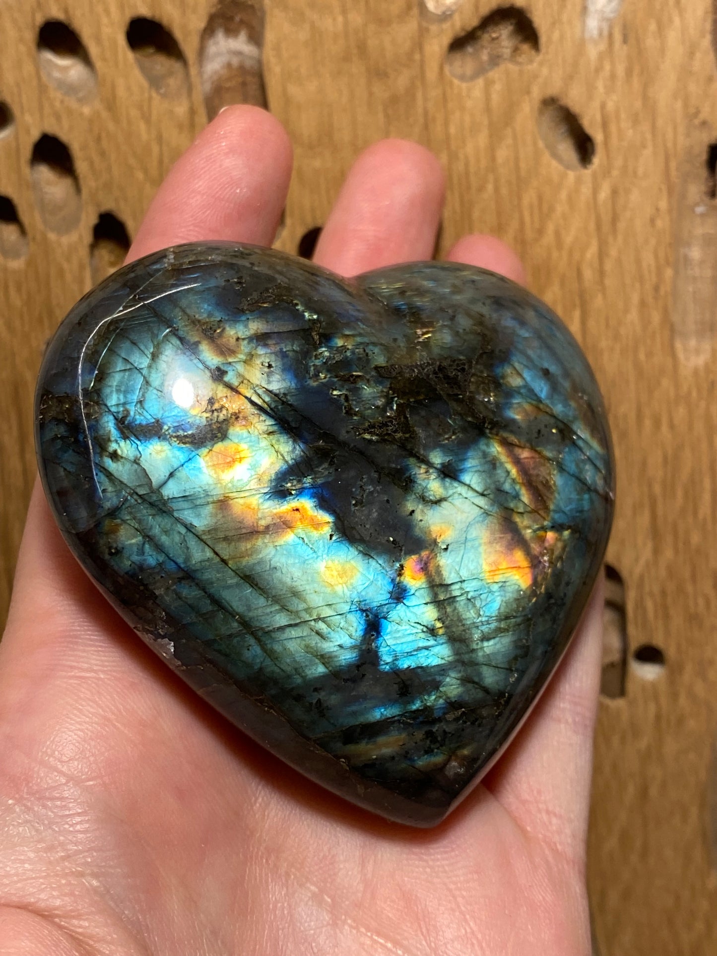 Cuore in labradorite