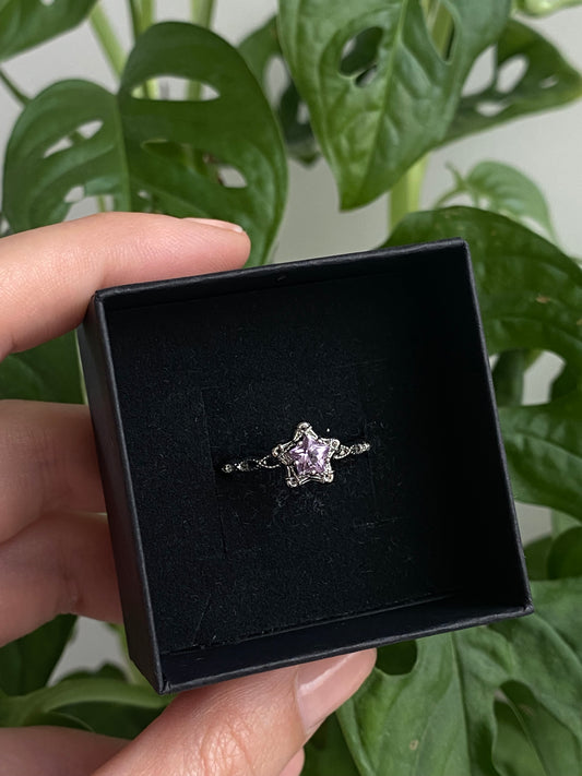 Anello AMETISTA stella