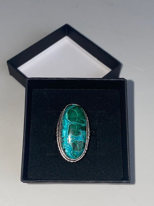 Anello CRISOCOLLA argento 925