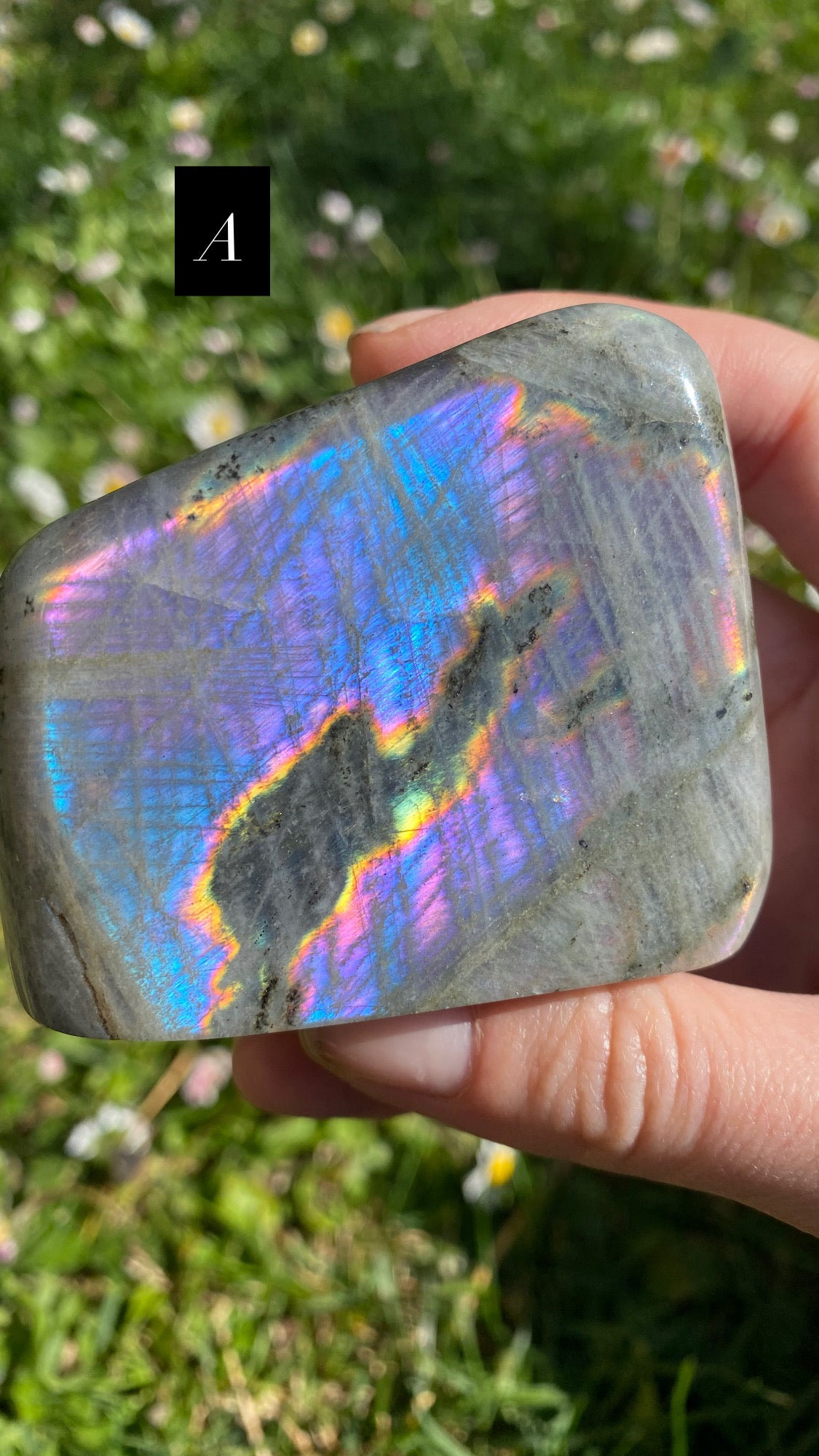Freeform labradorite sunset