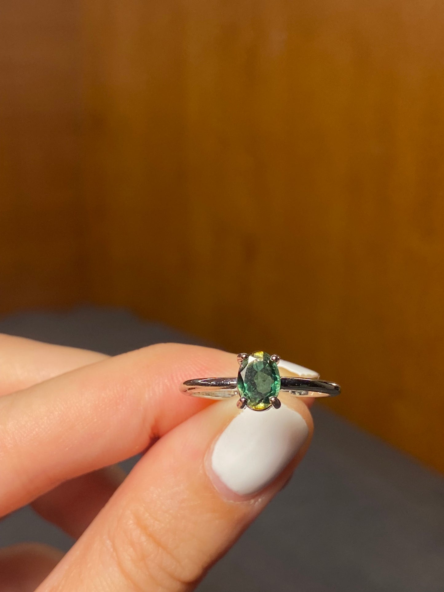 Anello TORMALINA MULTICOLORE solitario