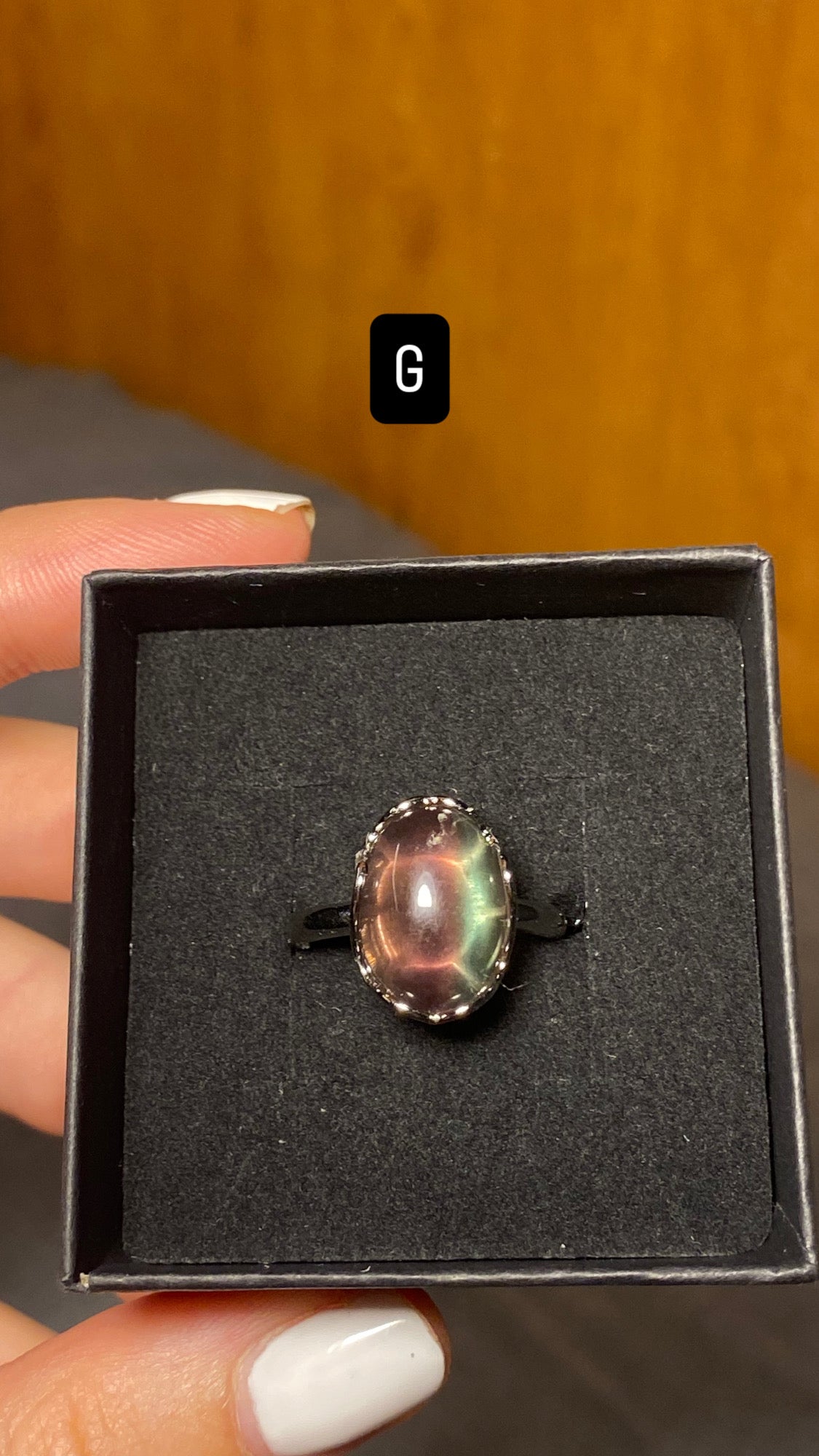 Anello FLUORITE MULTICOLORE
