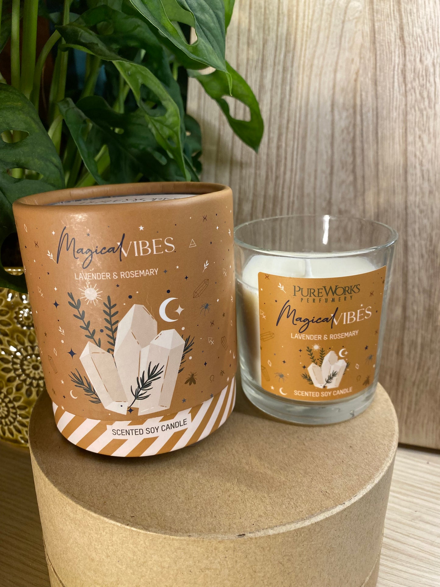 Candela lavanda e rosmarino