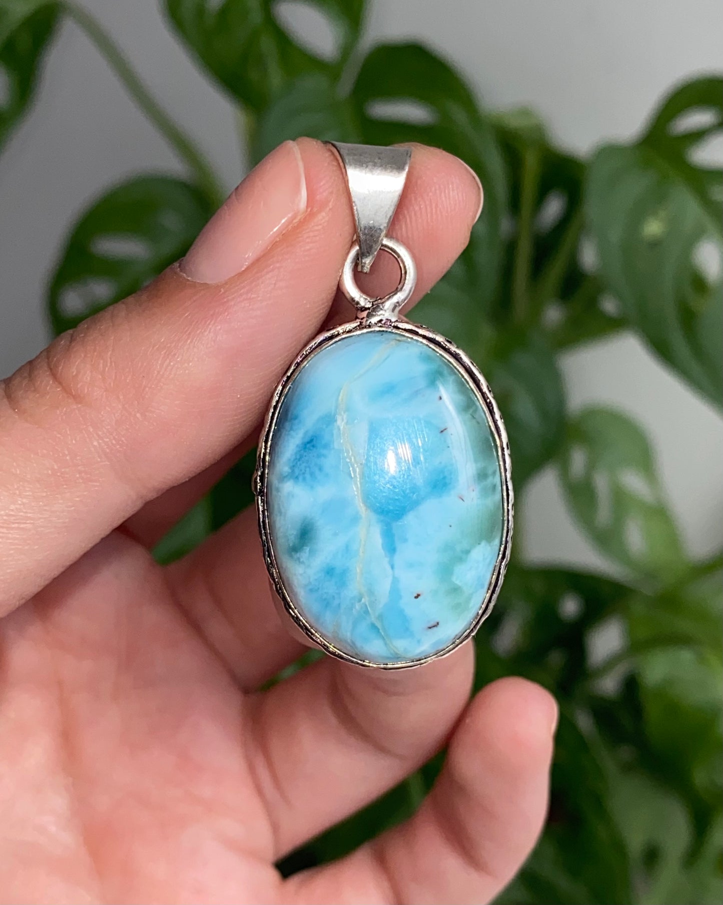 Ciondolo LARIMAR argento 925