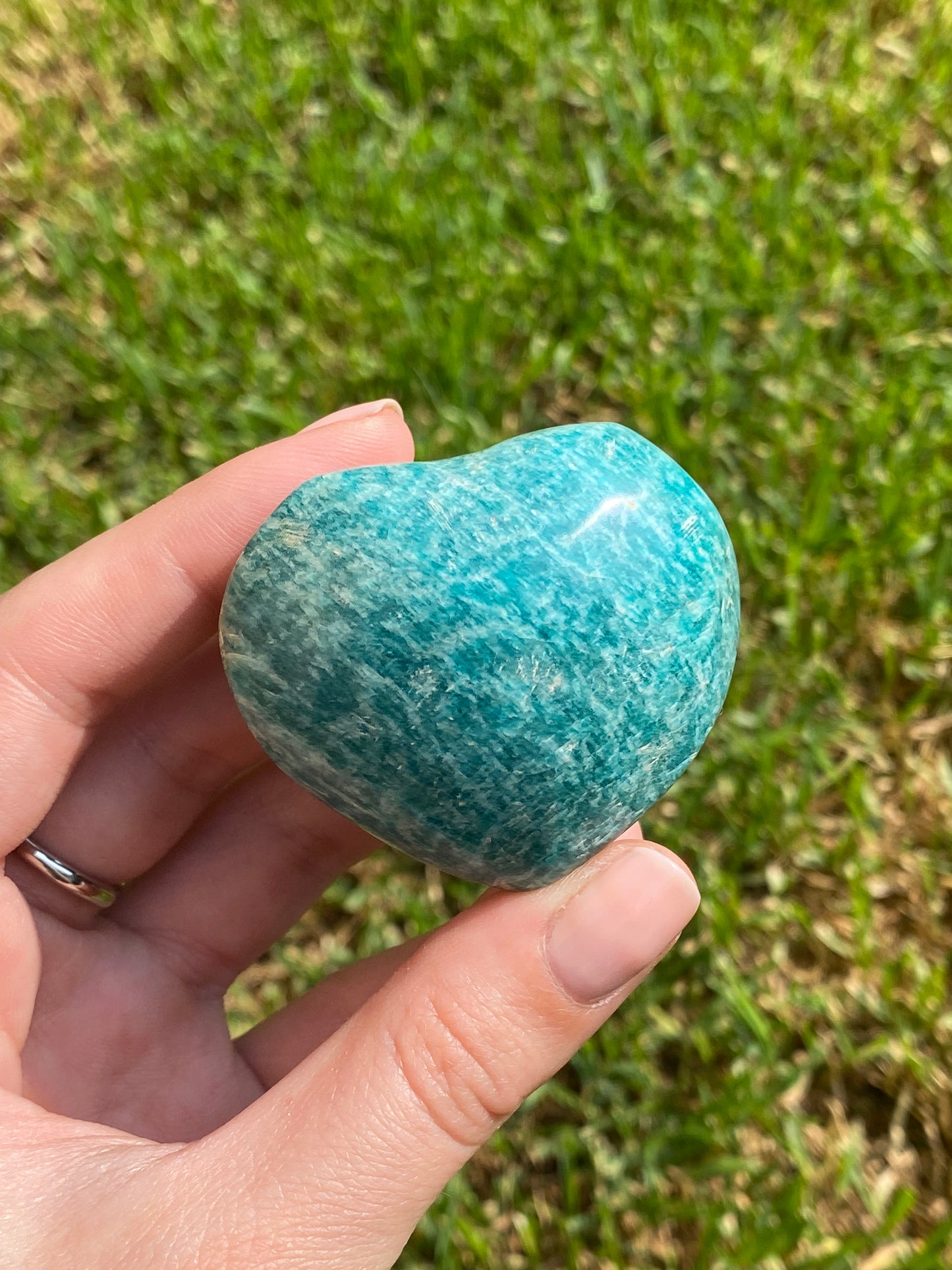 Cuoricino in amazzonite