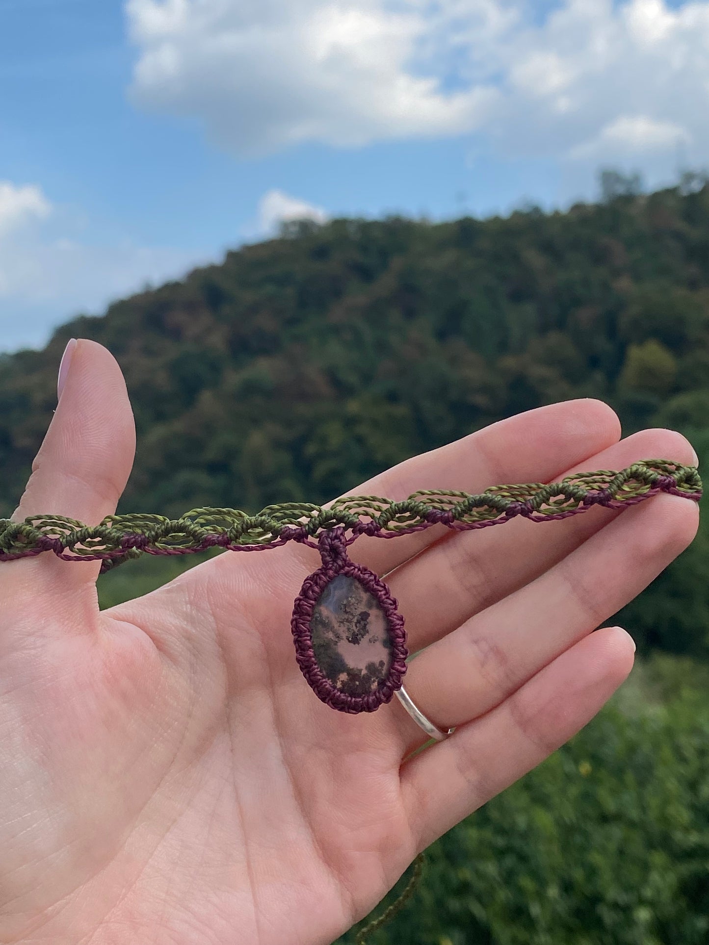 Choker bicolore con QUARZO GARDEN