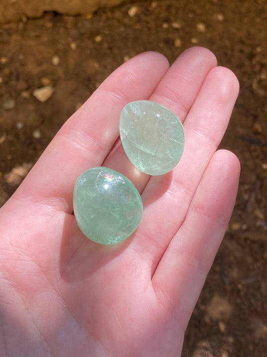Fluorite verde burattata