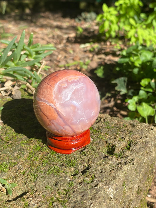 Sfera Agata rosa A