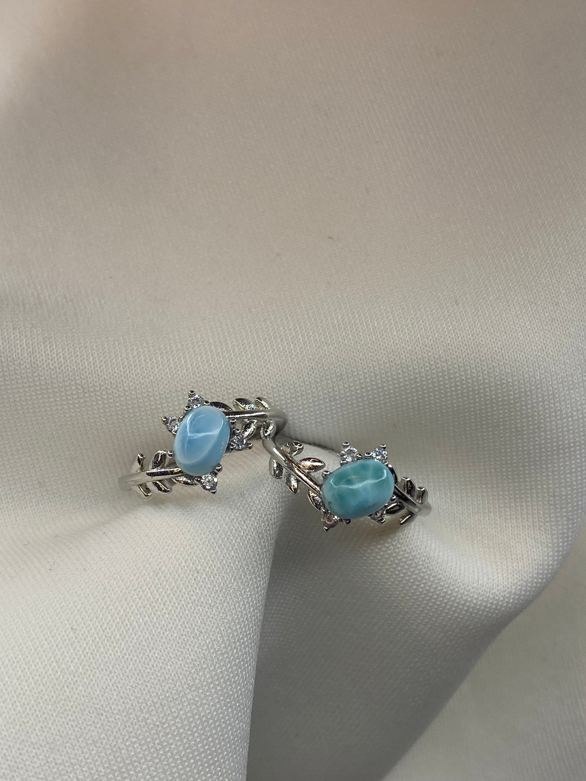 Anello Larimar foglia