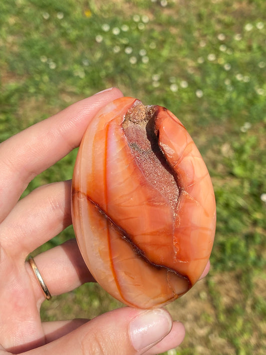 Palmstone in agata Corniola