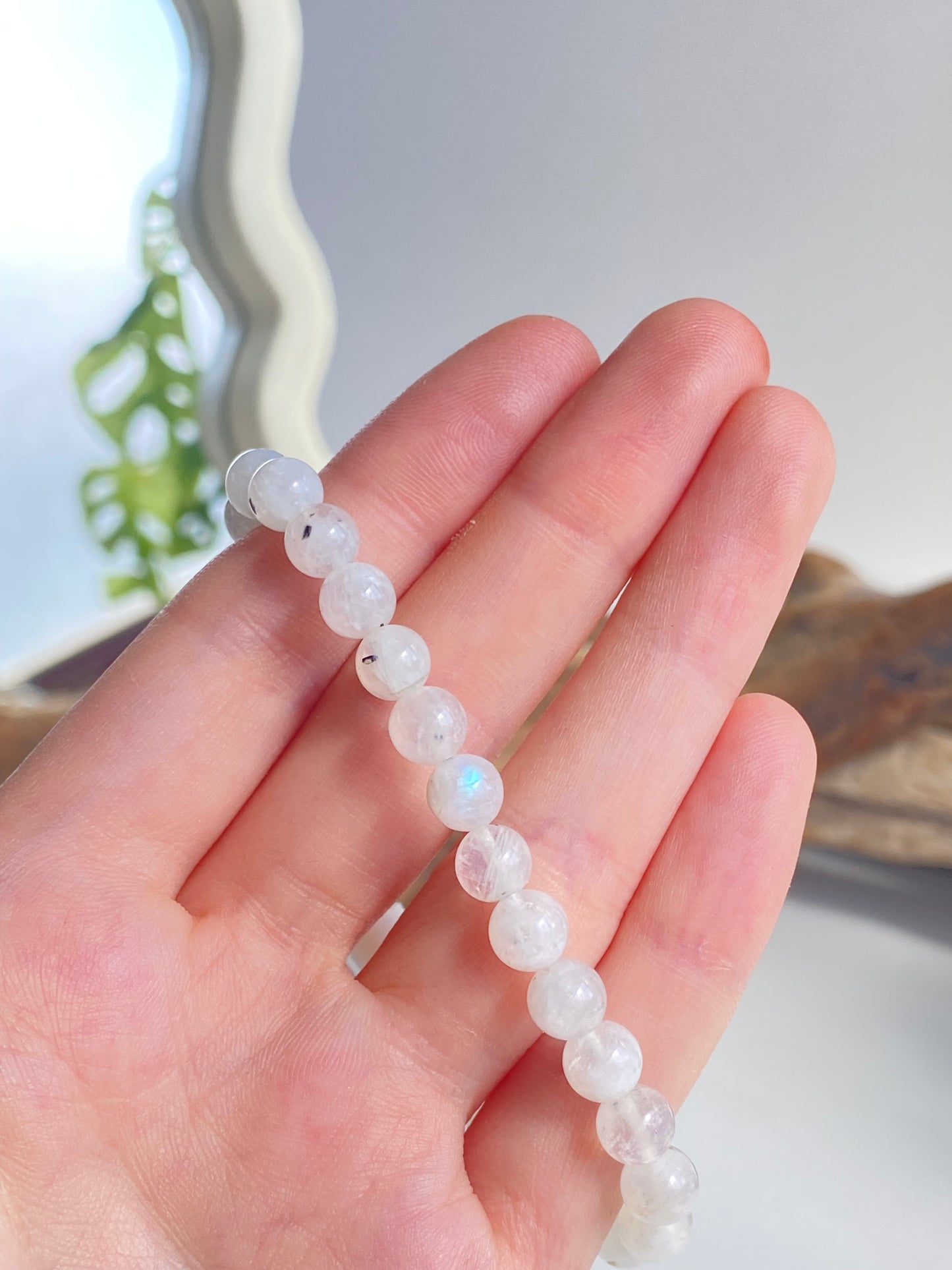 Bracciale labradorite bianca