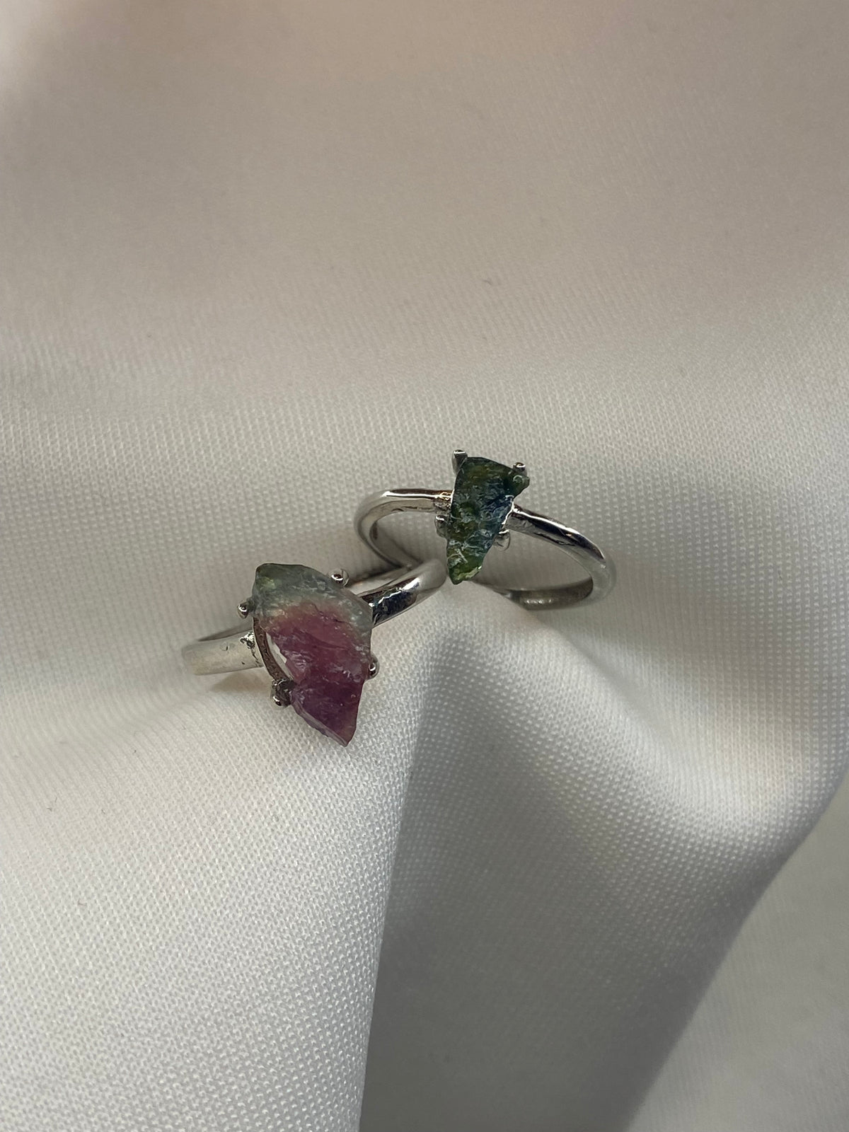 Anello Tormalina Multicolore grezza