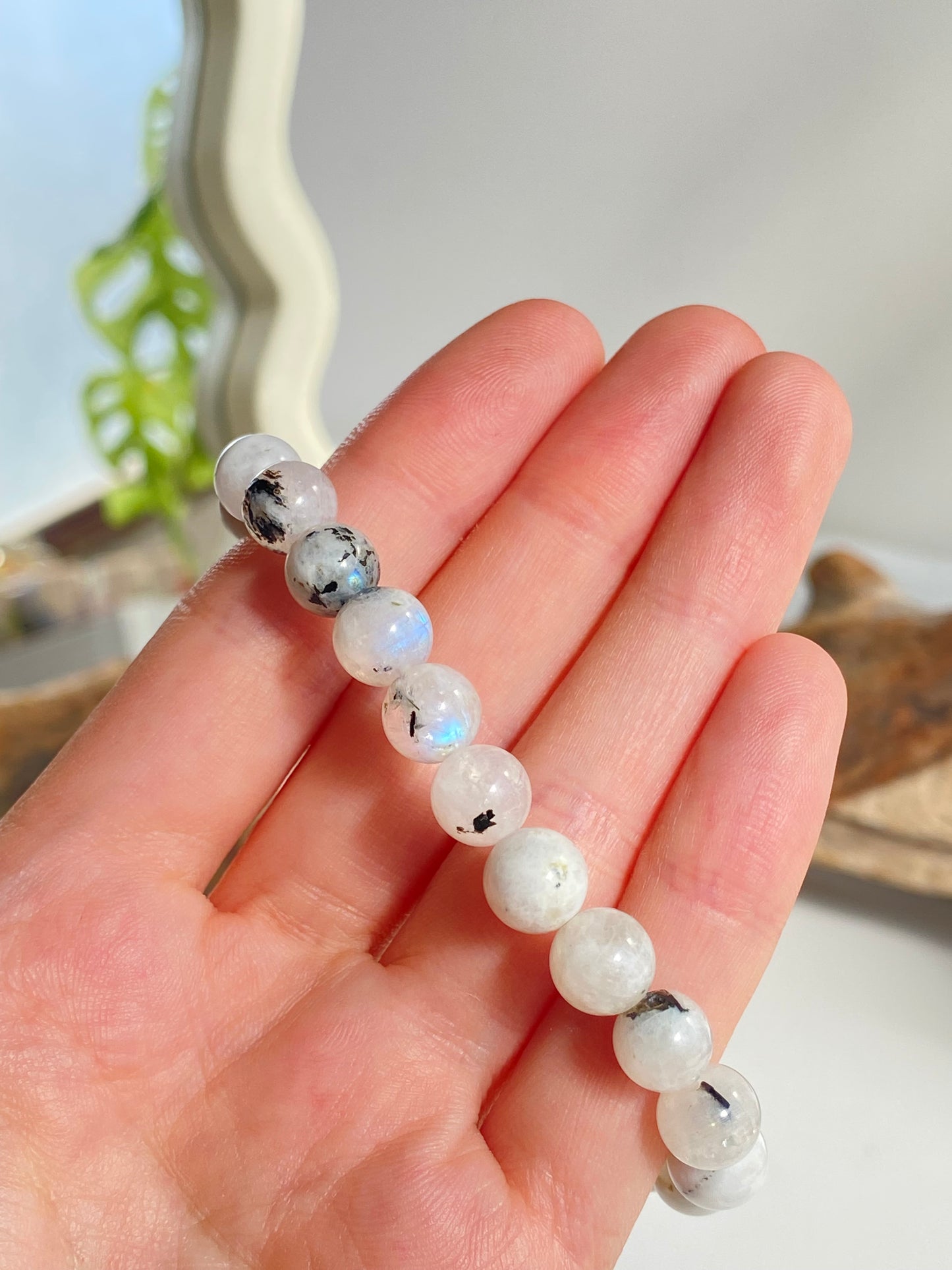 Bracciale labradorite bianca