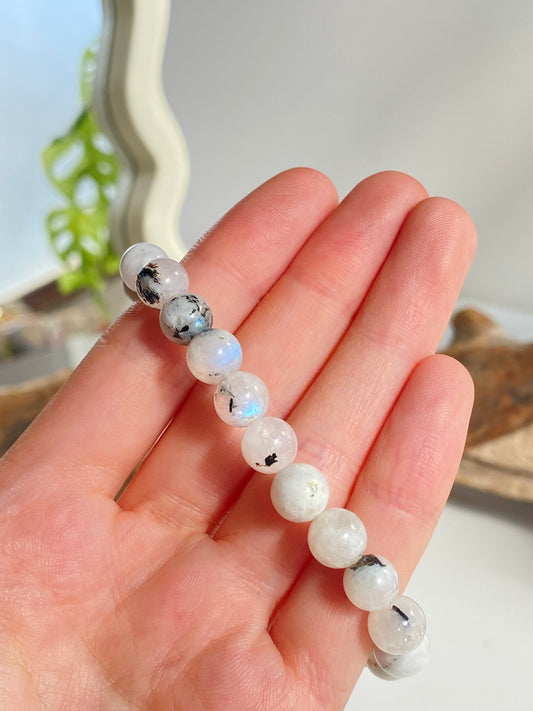 Bracciale labradorite bianca
