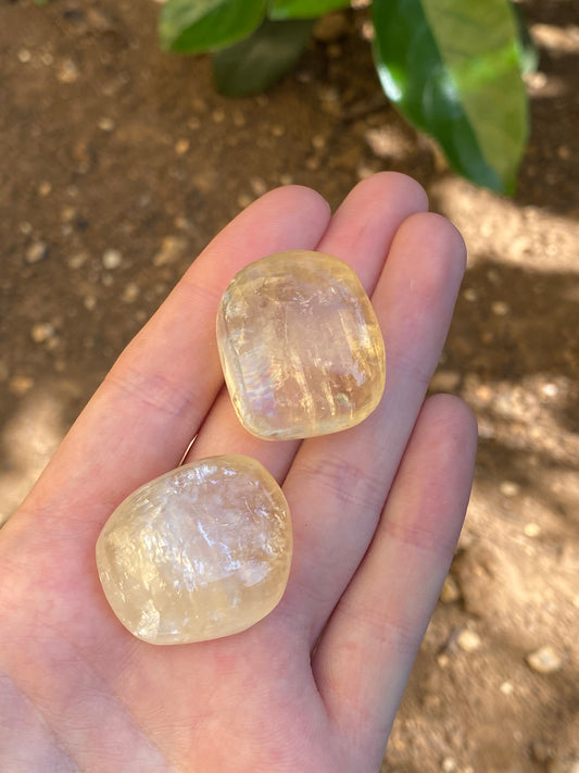 Calcite miele burattata