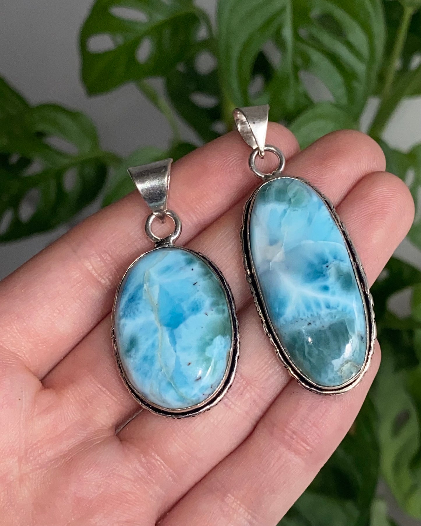 Ciondolo LARIMAR argento 925