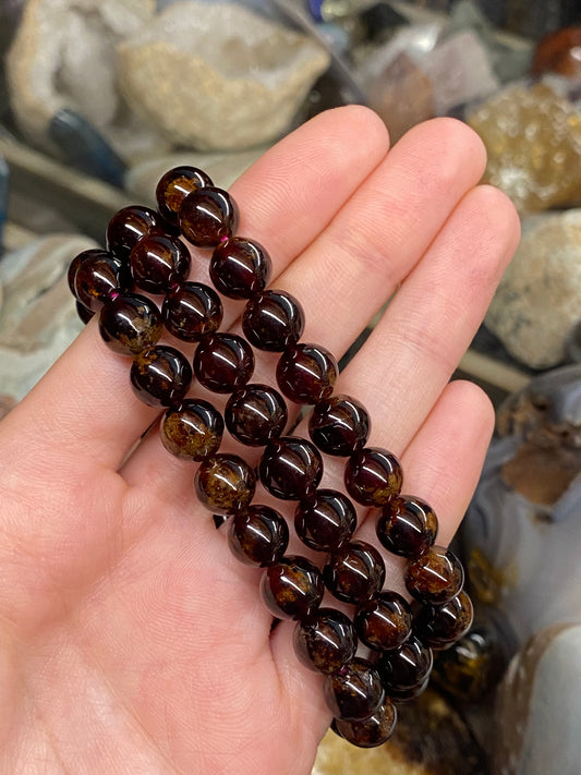 Bracciale granato rosso