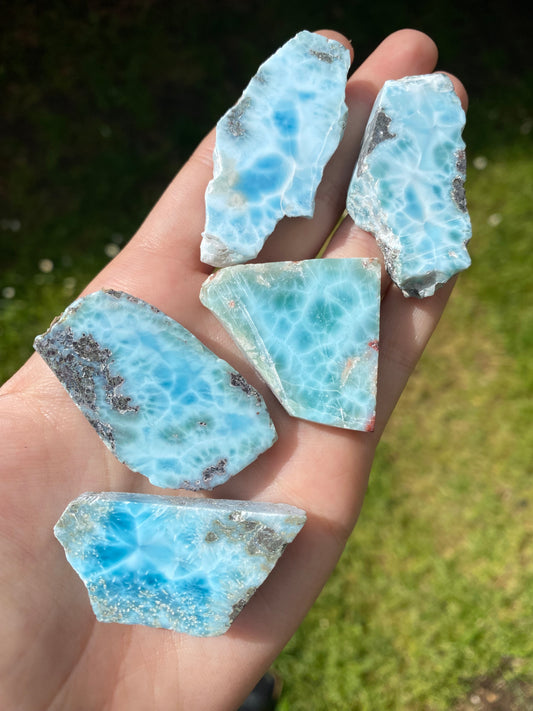 Larimar semilucidato taglia M