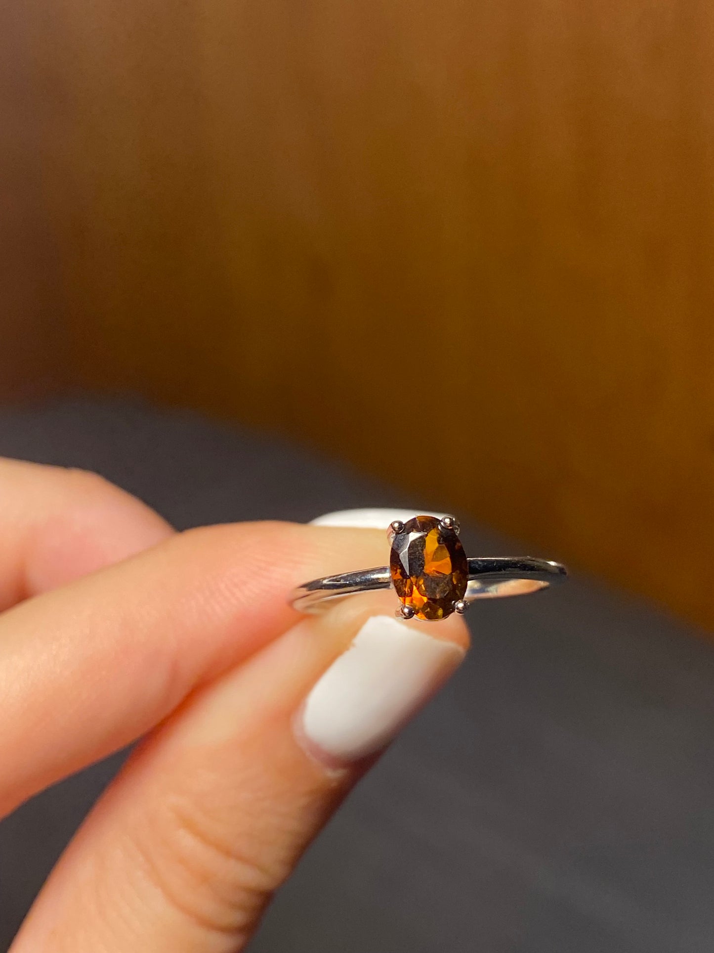 Anello TORMALINA MULTICOLORE solitario