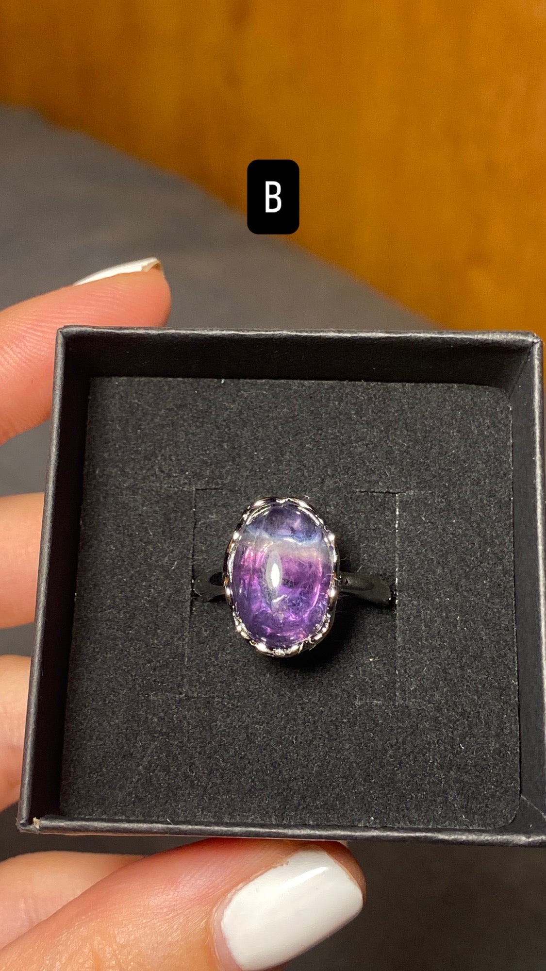 Anello FLUORITE MULTICOLORE