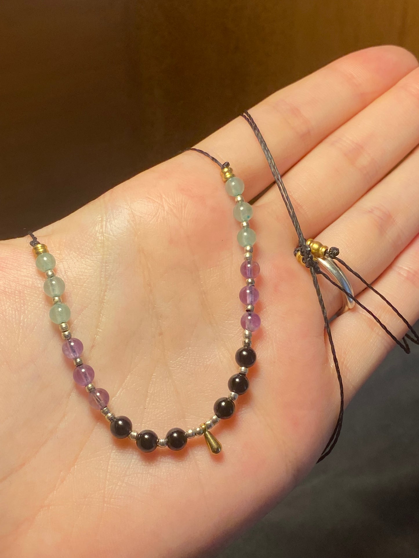 Collana macramè tris personalizzata
