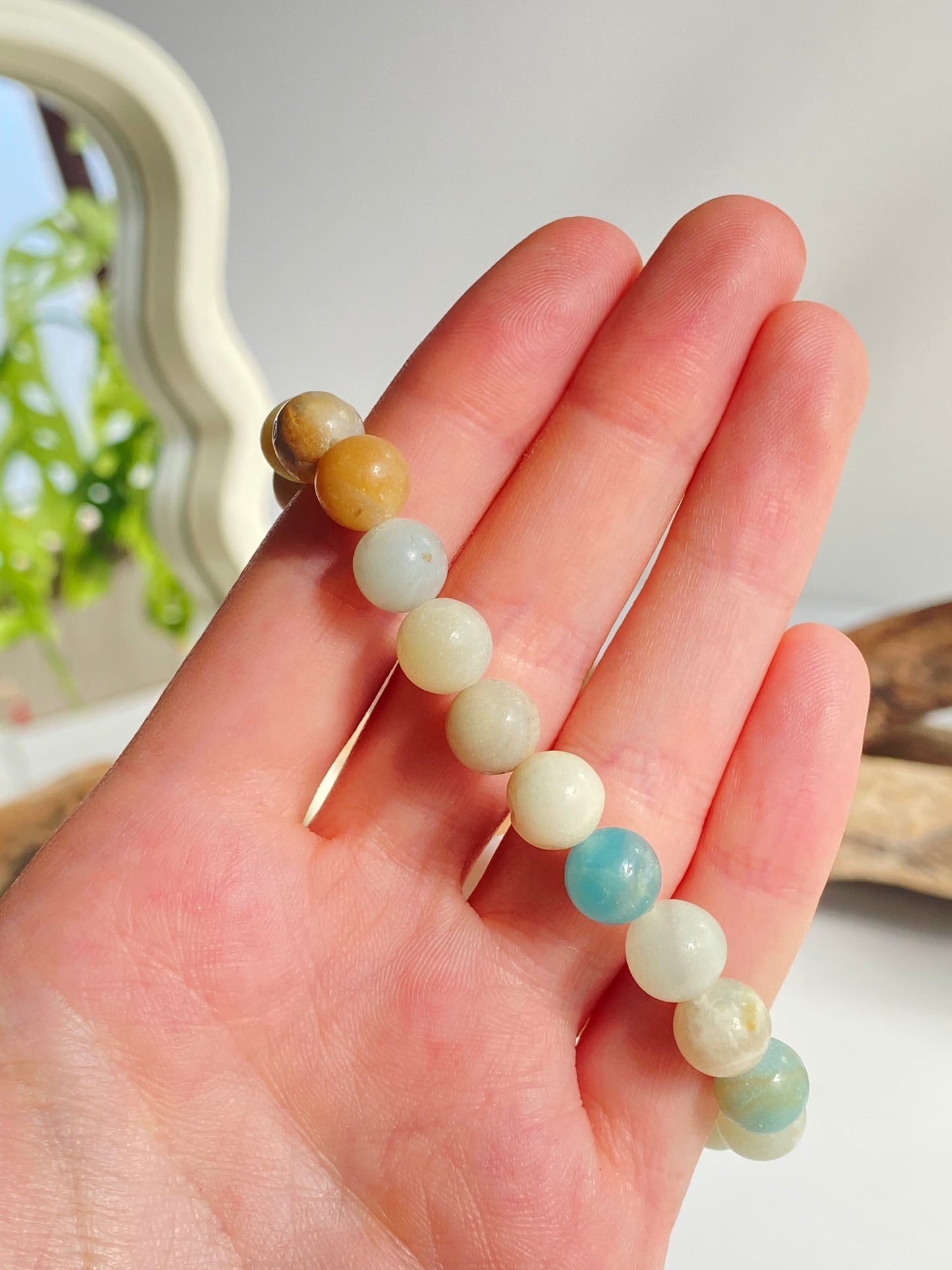 Bracciale amazzonite satinata