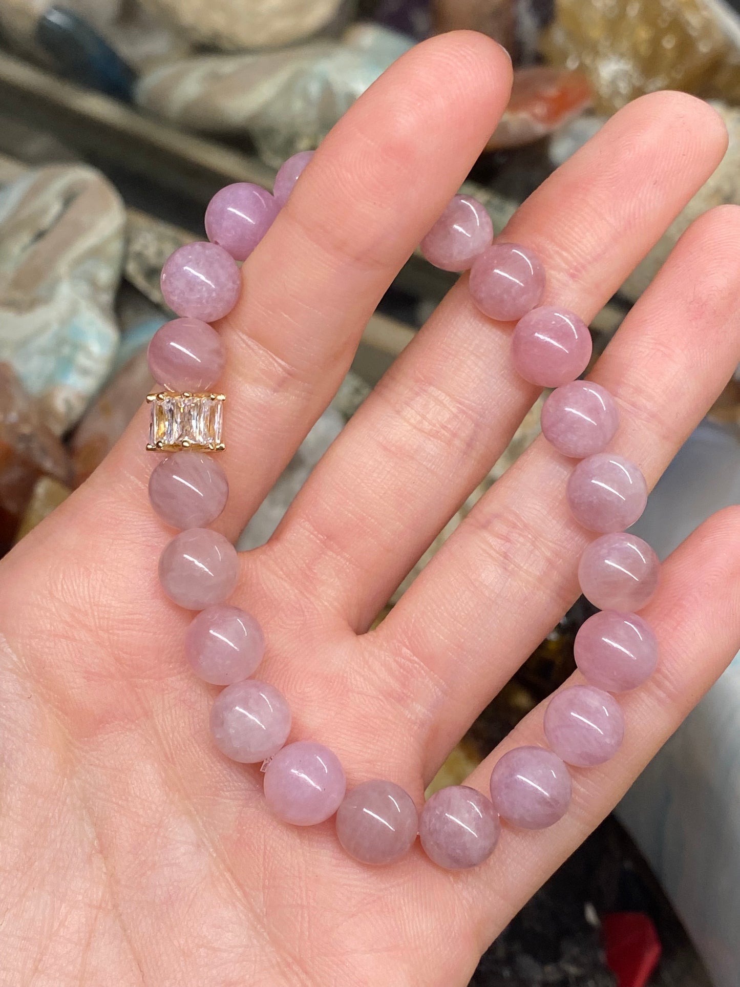 Bracciale quarzo rosa