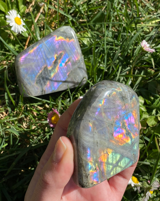 Freeform labradorite sunset