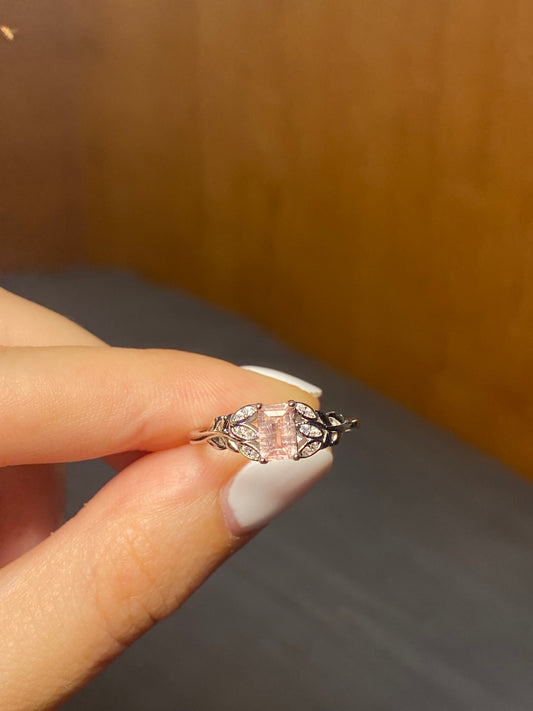 Anello TORMALINA MULTICOLORE foglie