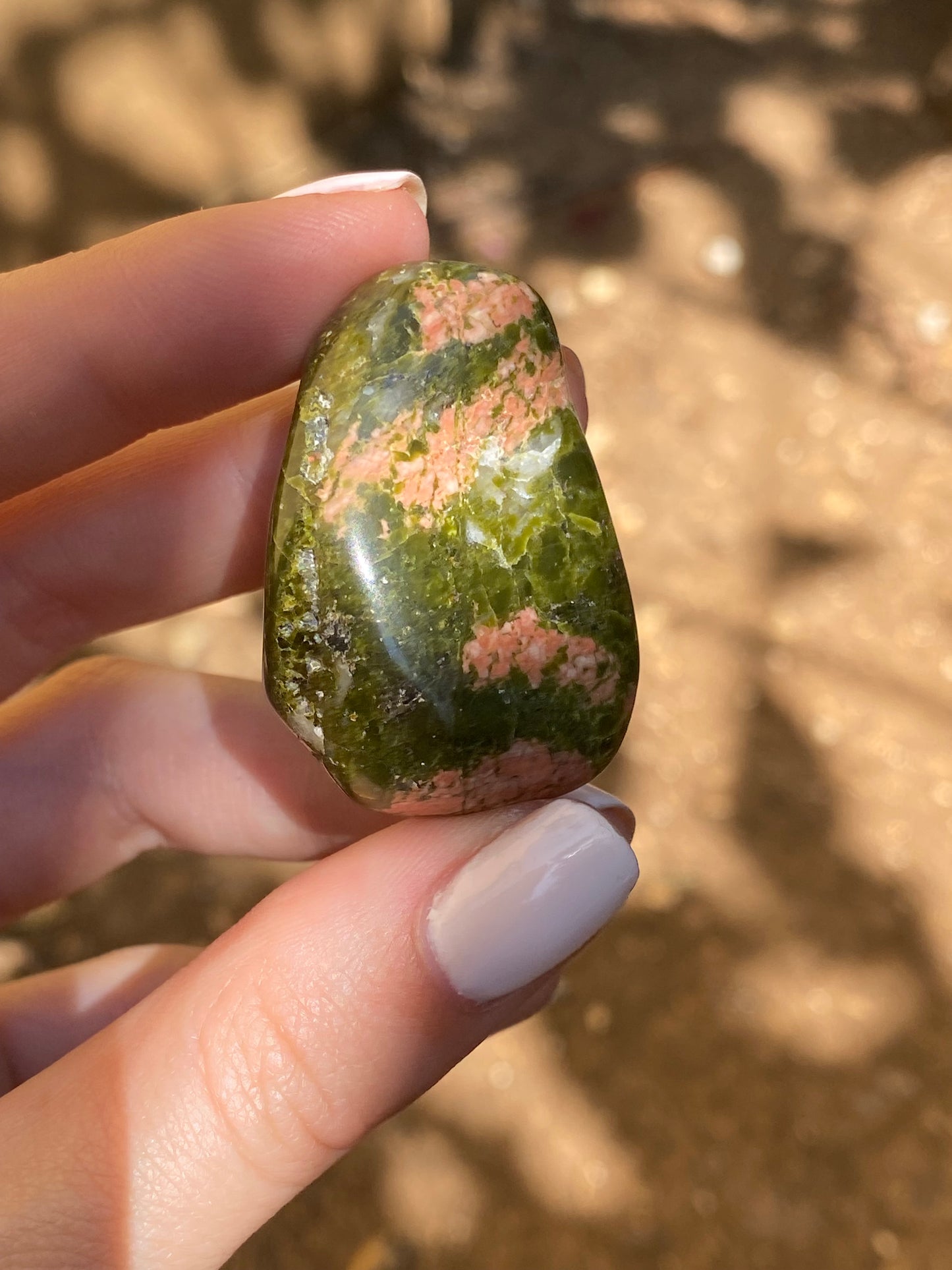 Unakite burattato