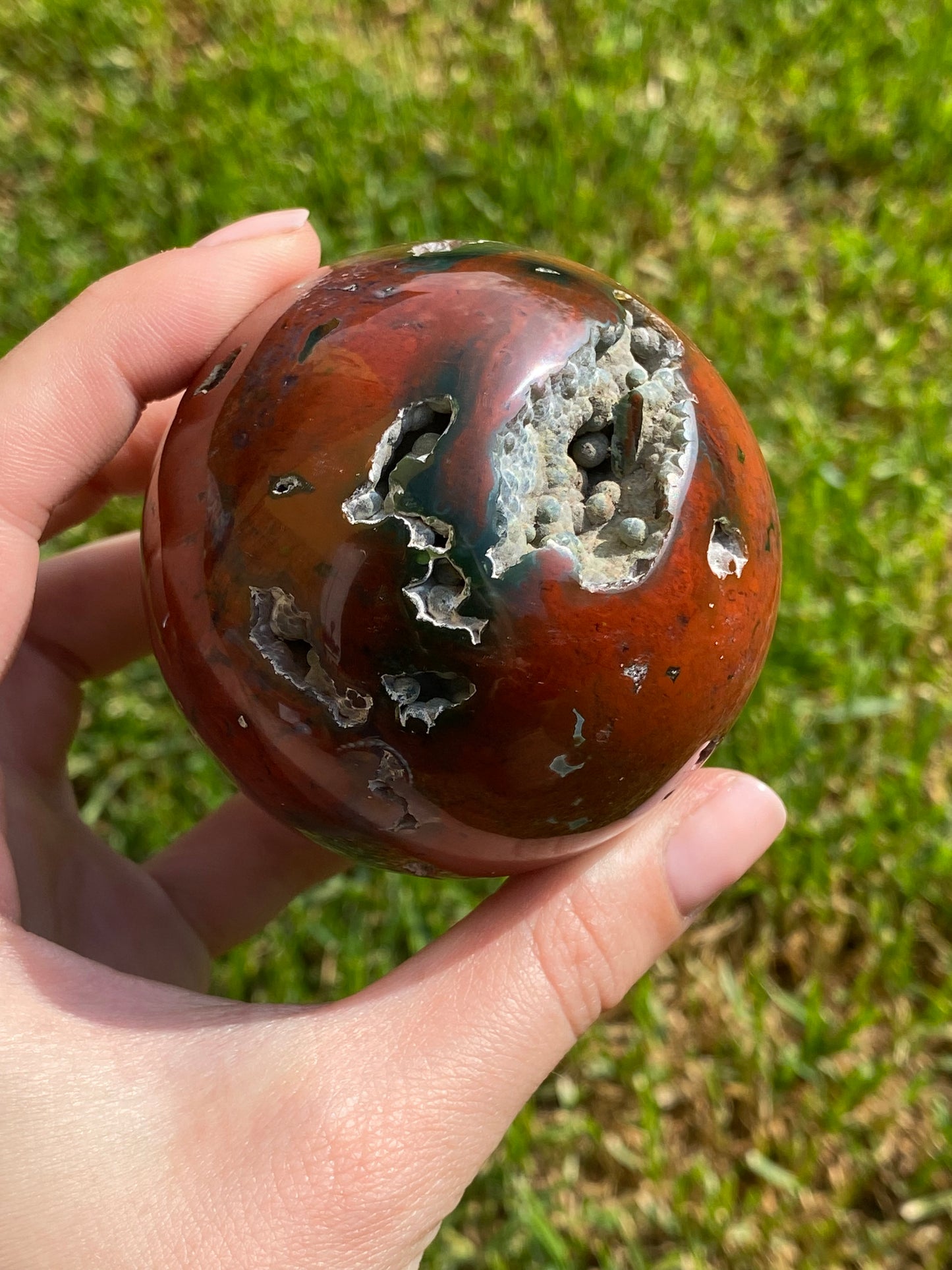 Sfera in diaspro oceano