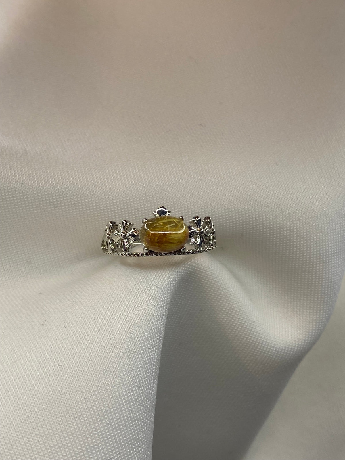 Anello Quarzo Rutilato corona